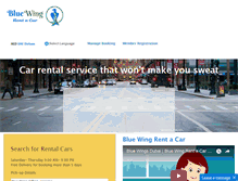 Tablet Screenshot of bluewingdubai.com